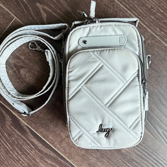 Lug Skeeter Mini Bridge Convertible Crossbody  in Cloud Grey - Picture 1 of 7